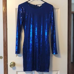 Sparkly Blue mini dress worn once!